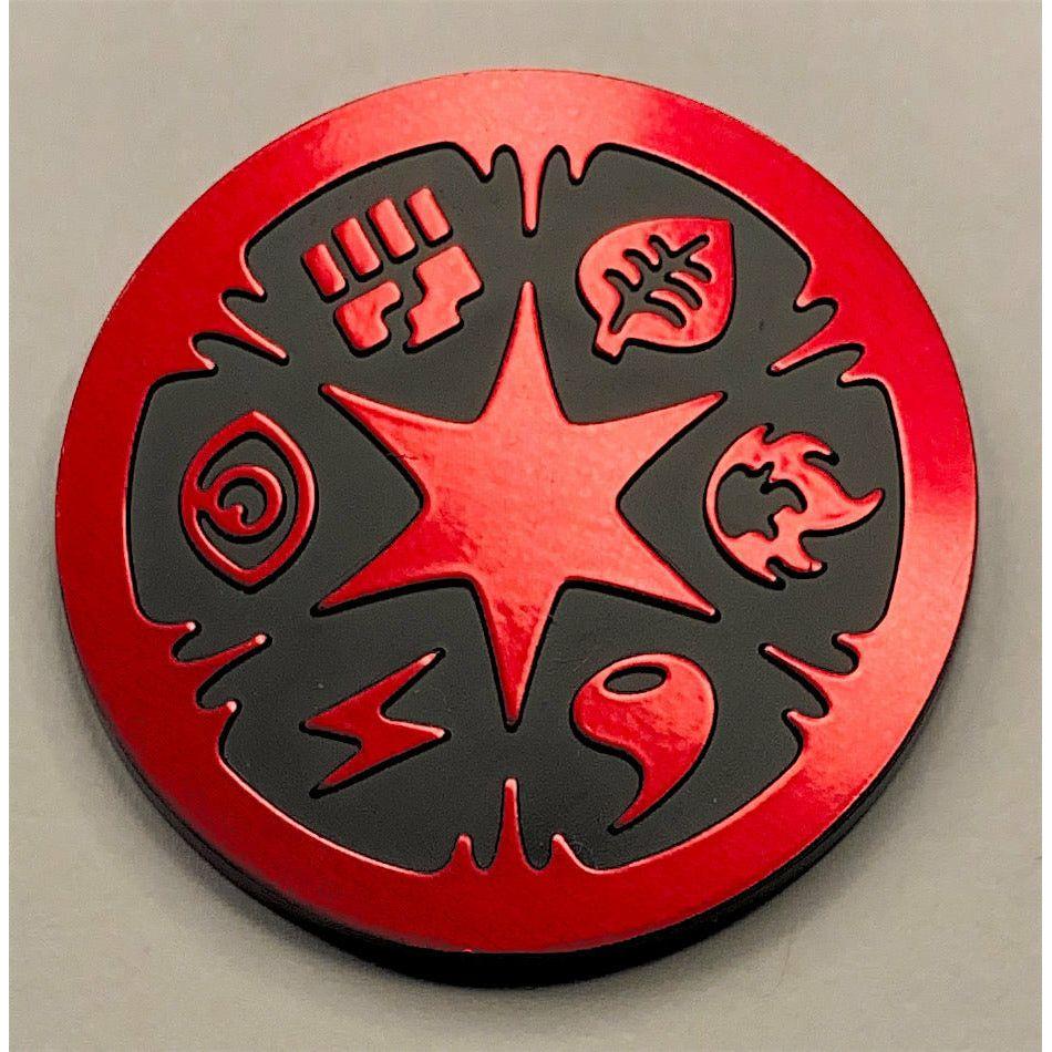 2005 Quick Construction Pack Fire Red Energy Star Red Non Holofoil Coin | Local Legends Cards & Collectibles