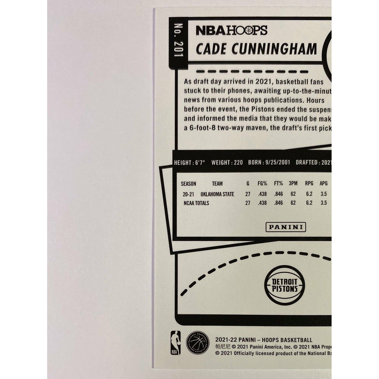 2021-22 Hoops Cade Cunningham RC | Local Legends Cards & Collectibles