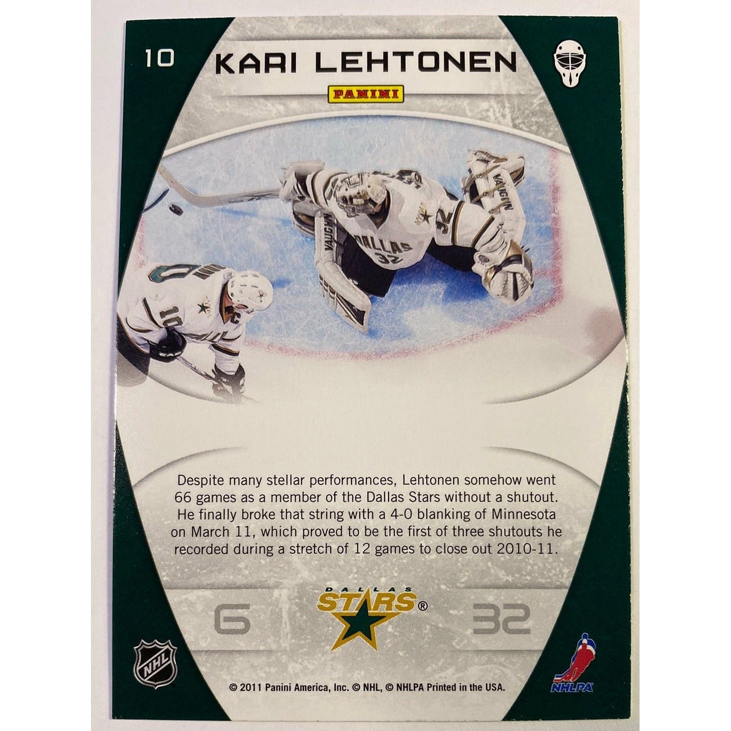 2011-12 Panini Certified Kari Lehtonen Masked Marvels