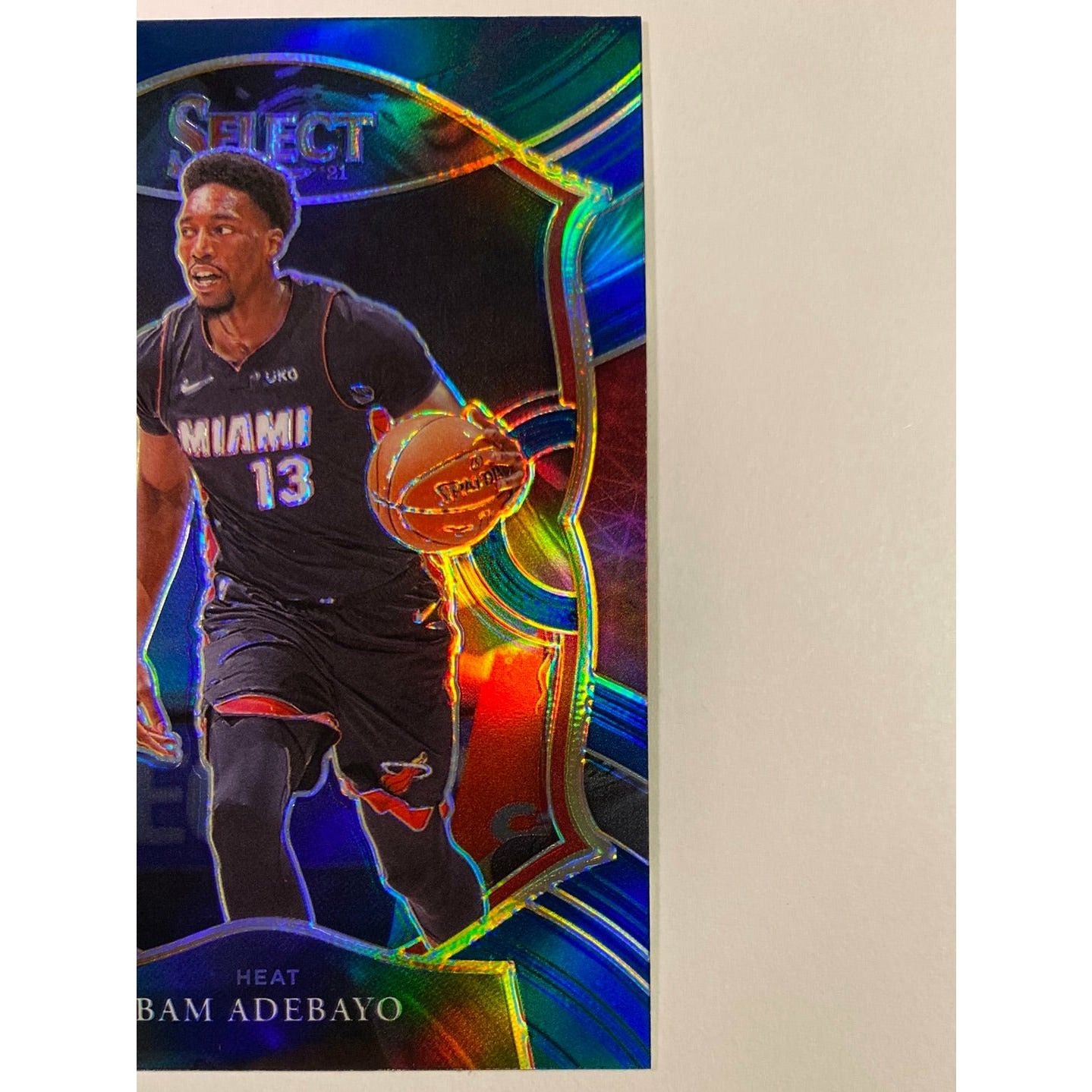2020-21 Select Bam Adebayo Concourse Level Blue Holo Prizm
