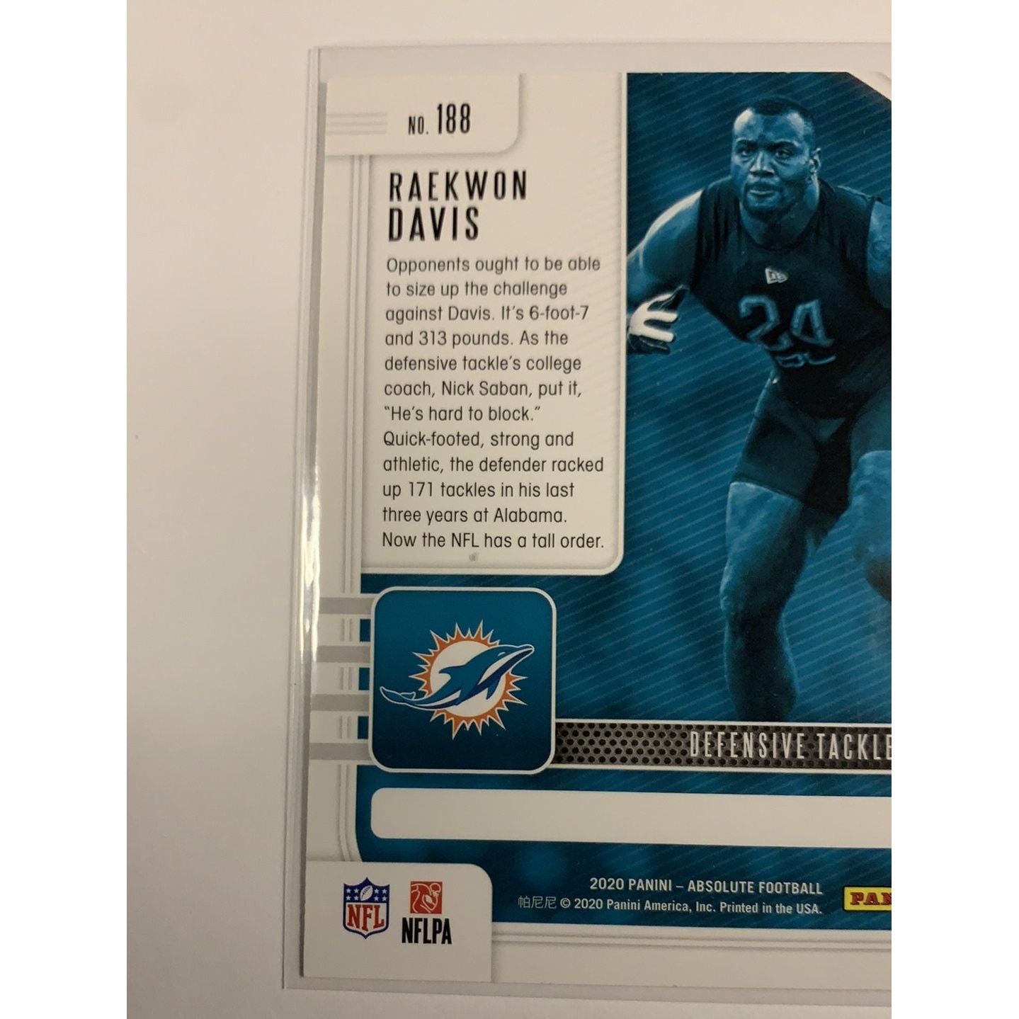 2020 Panini Absolute Raekwon Davis RC | Local Legends Cards & Collectibles