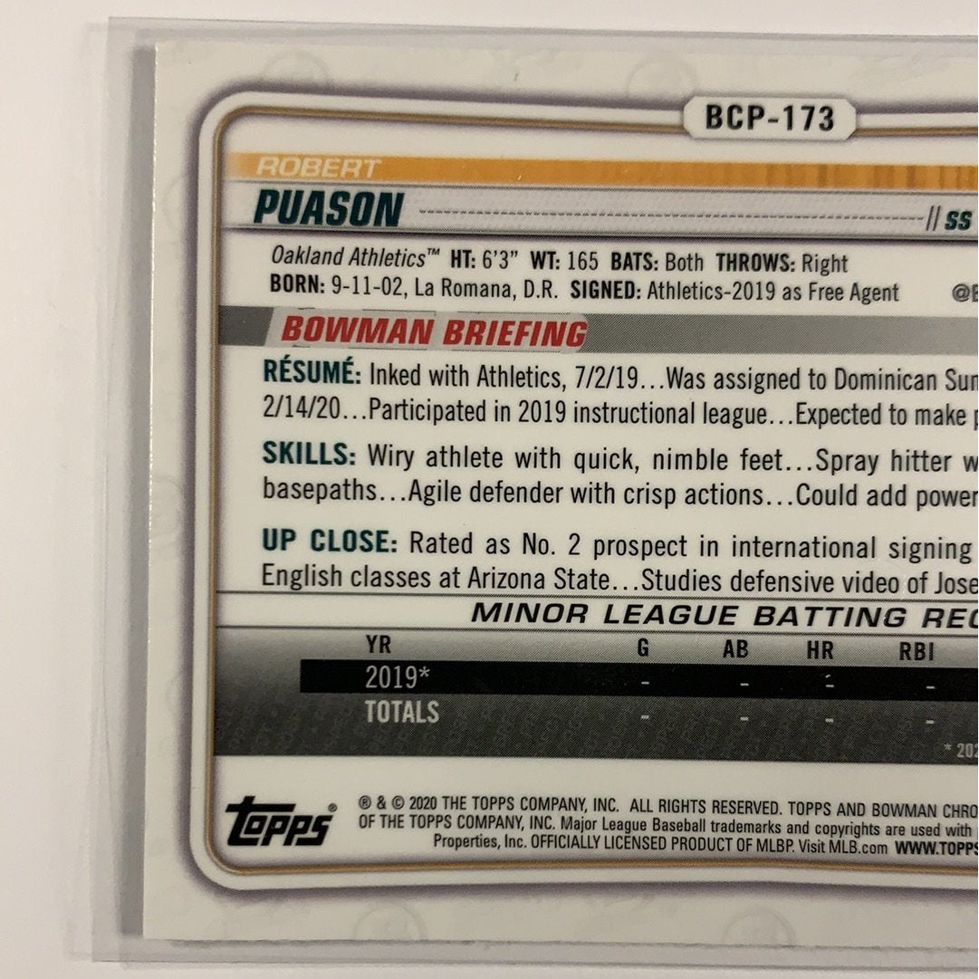 2020 Bowman Chrome Robert Pauson Mega Box Mojo Refractor | Local Legends Cards & Collectibles