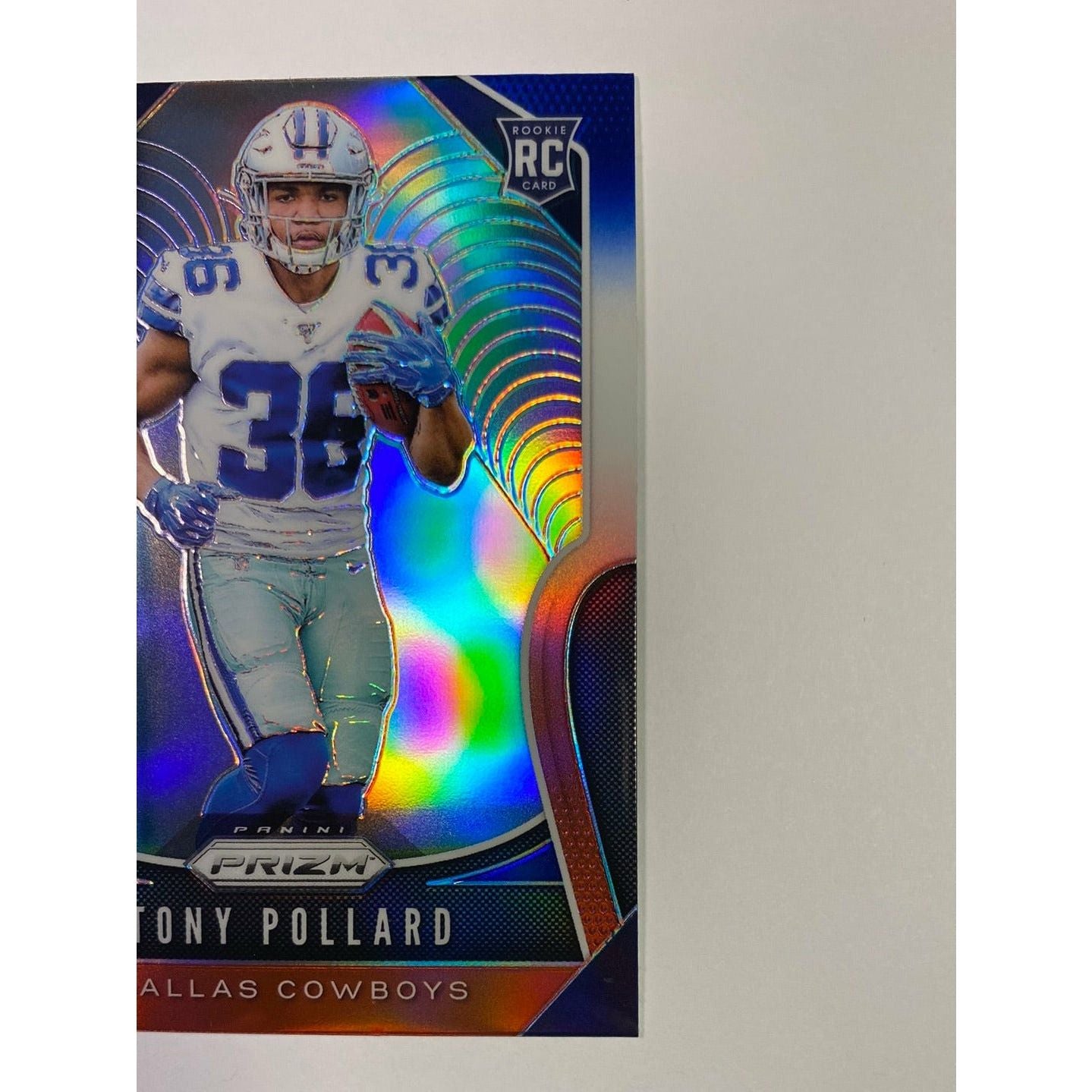 2019 Panini Prizm Tony Pollard Red White Blue Prizm RC