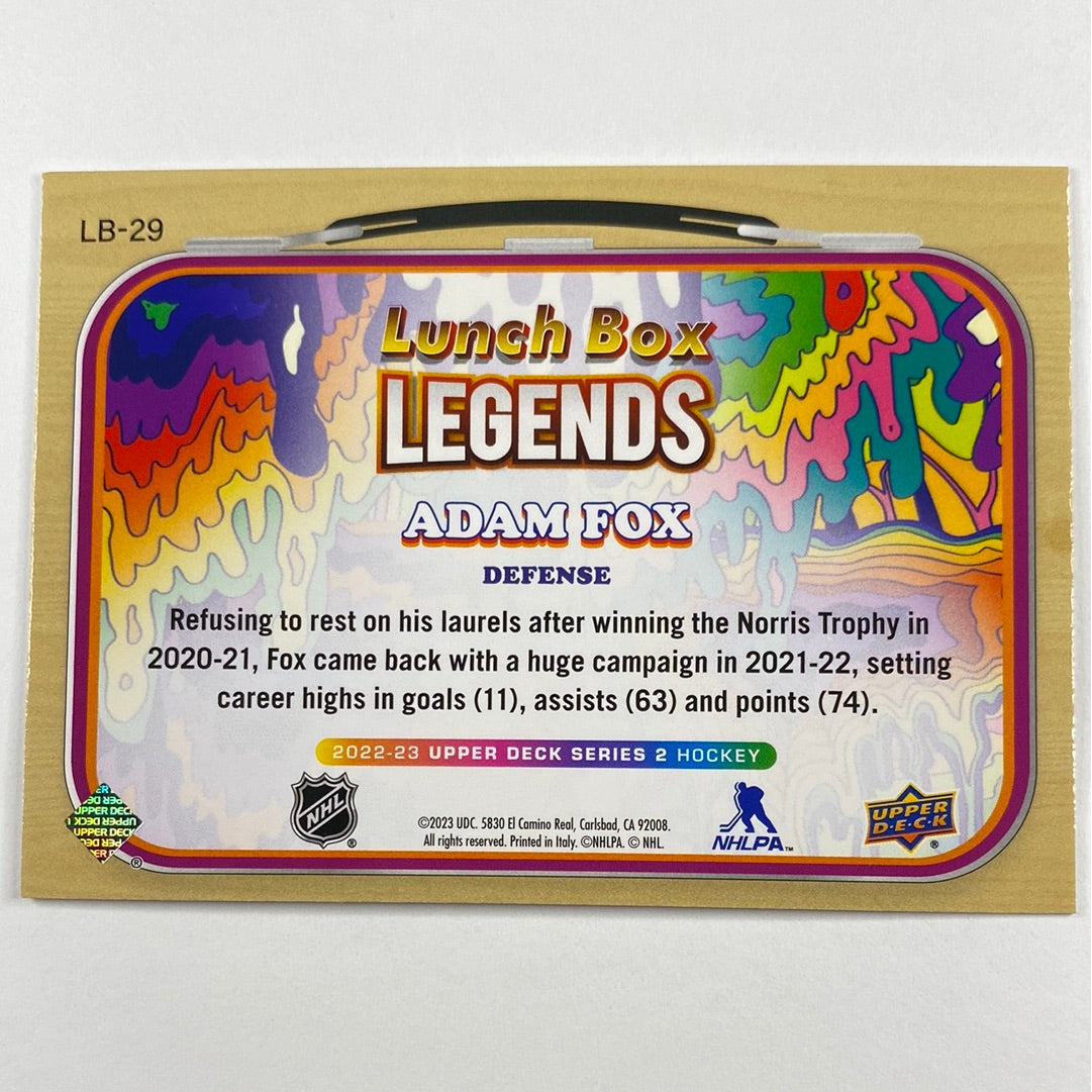 2022-23 Series 2 Adam Fox Lunch Box Legends | Local Legends Cards & Collectibles