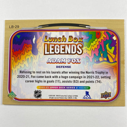2022-23 Series 2 Adam Fox Lunch Box Legends