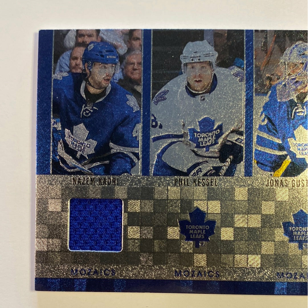 2011-12 Panini Zenith Nazem Kadri Phill Kessel Jonás Gustavsson Mozaics Jersey Patch