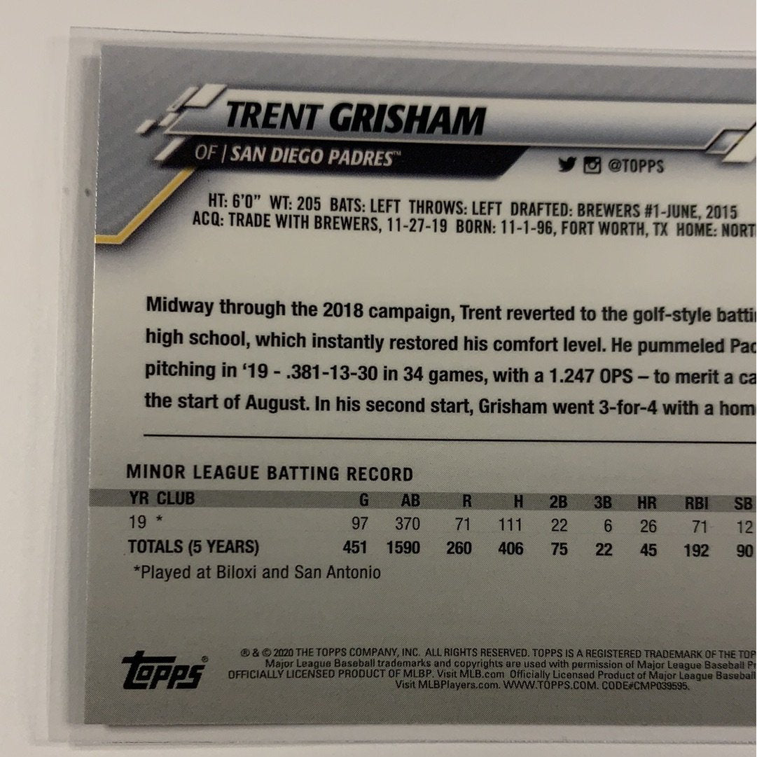 2020 Topps Chrome Trent Grisham RC | Local Legends Cards & Collectibles