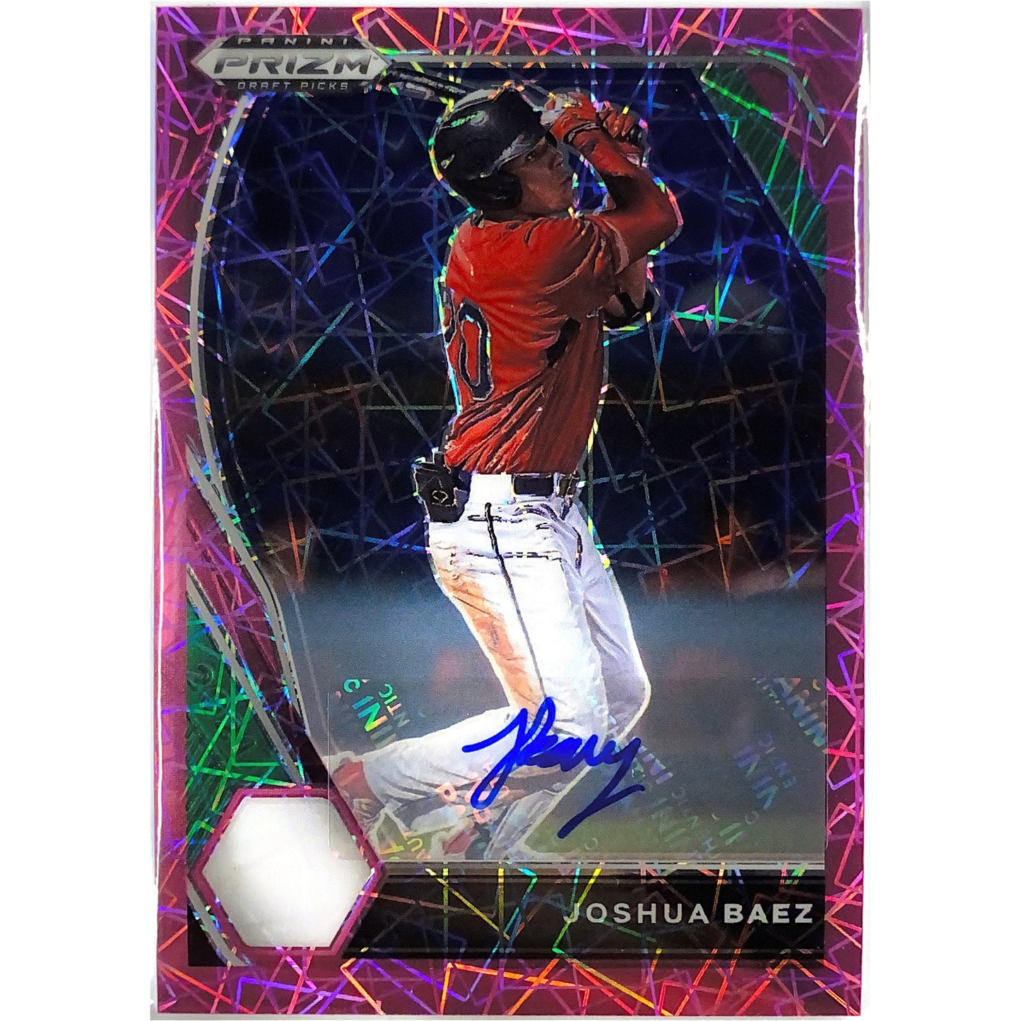 2021 Prizm Draft Picks Joshua Baez Pink Velocity Auto