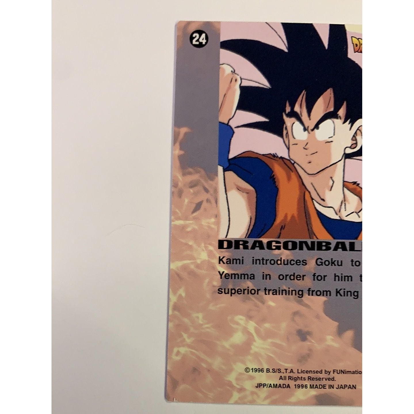 1996 JPP/Amada Dragon Ball Z Kami Introduces Goku to King Yemma #24 Local Legends Cards & Collectibles
