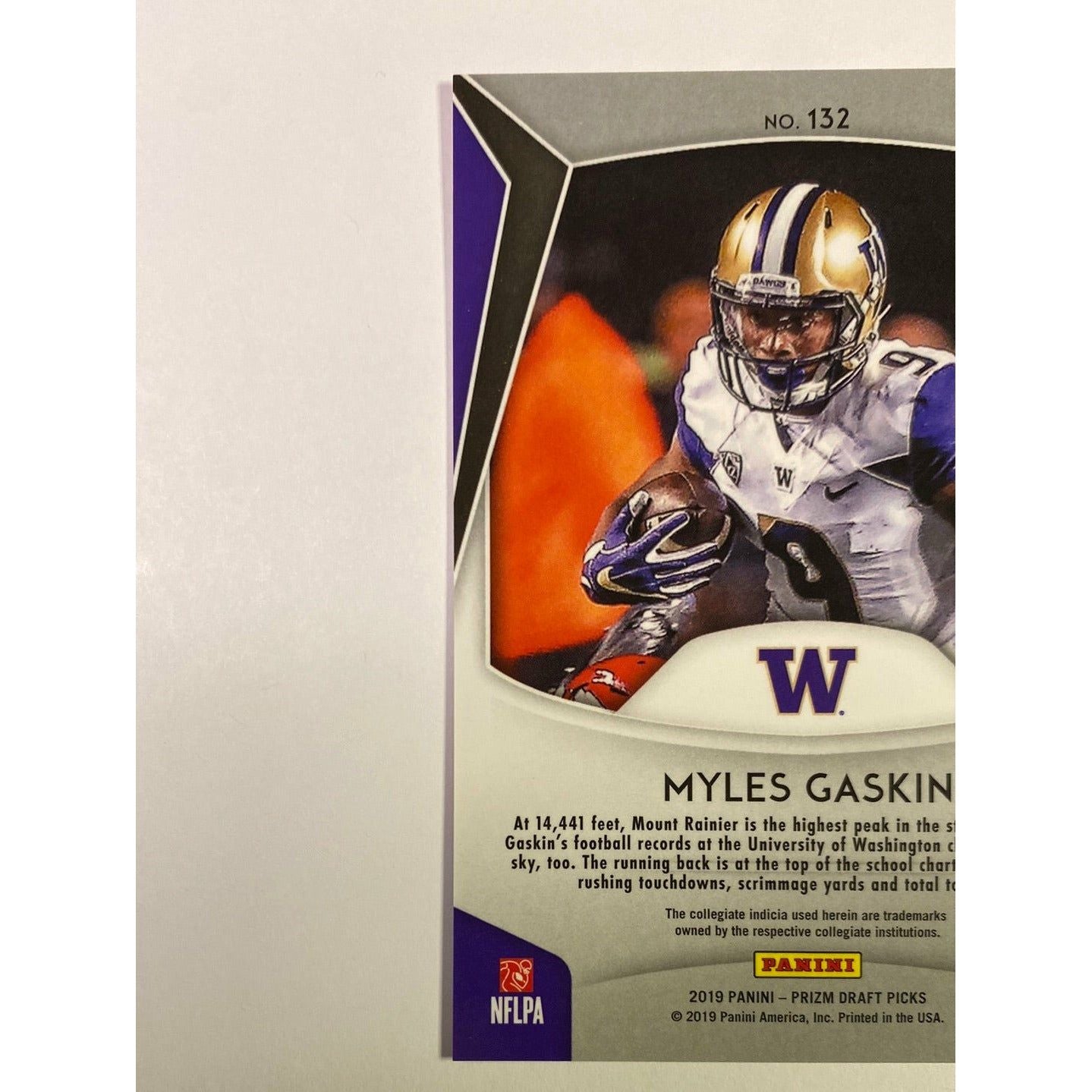 2019 Panini Prizm Draft Picks Myles Gaskin Orange Prizm RC | Local Legends Cards & Collectibles