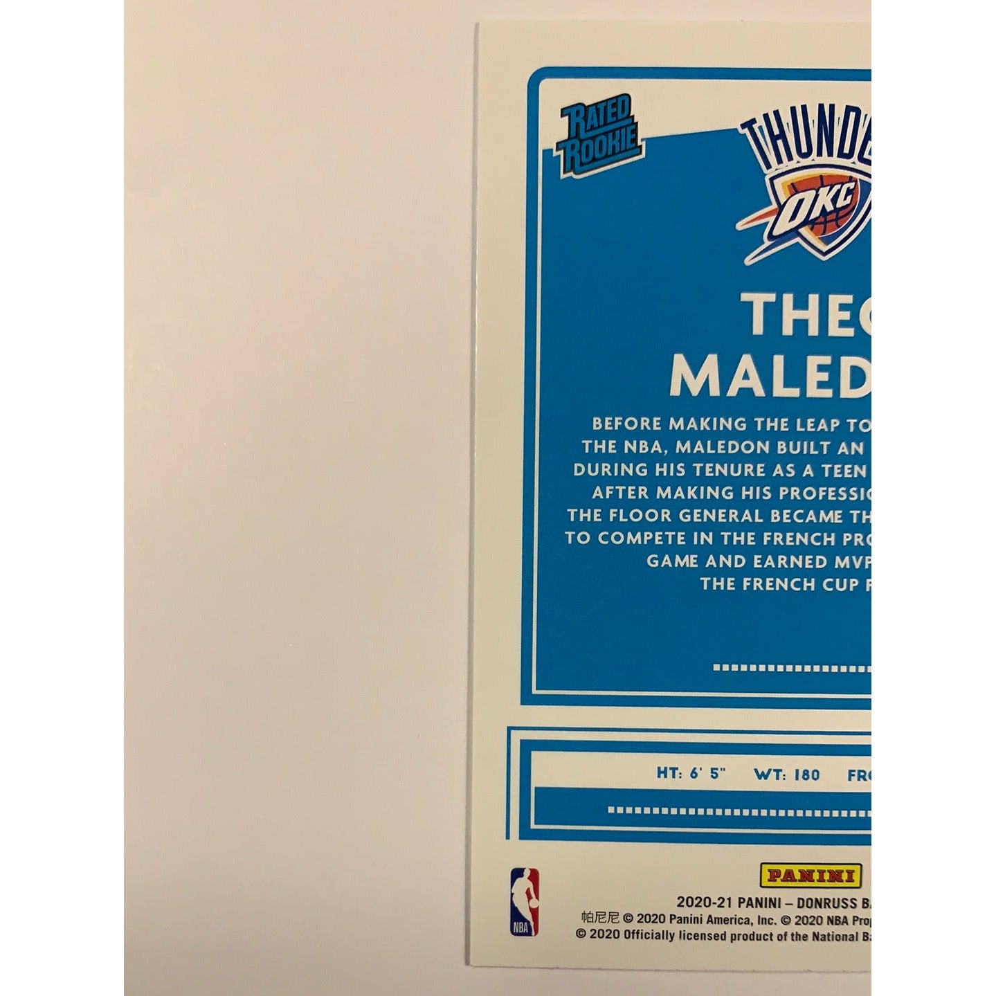 2020-21 Donruss Theo Maledon Rated Rookie | Local Legends Cards & Collectibles