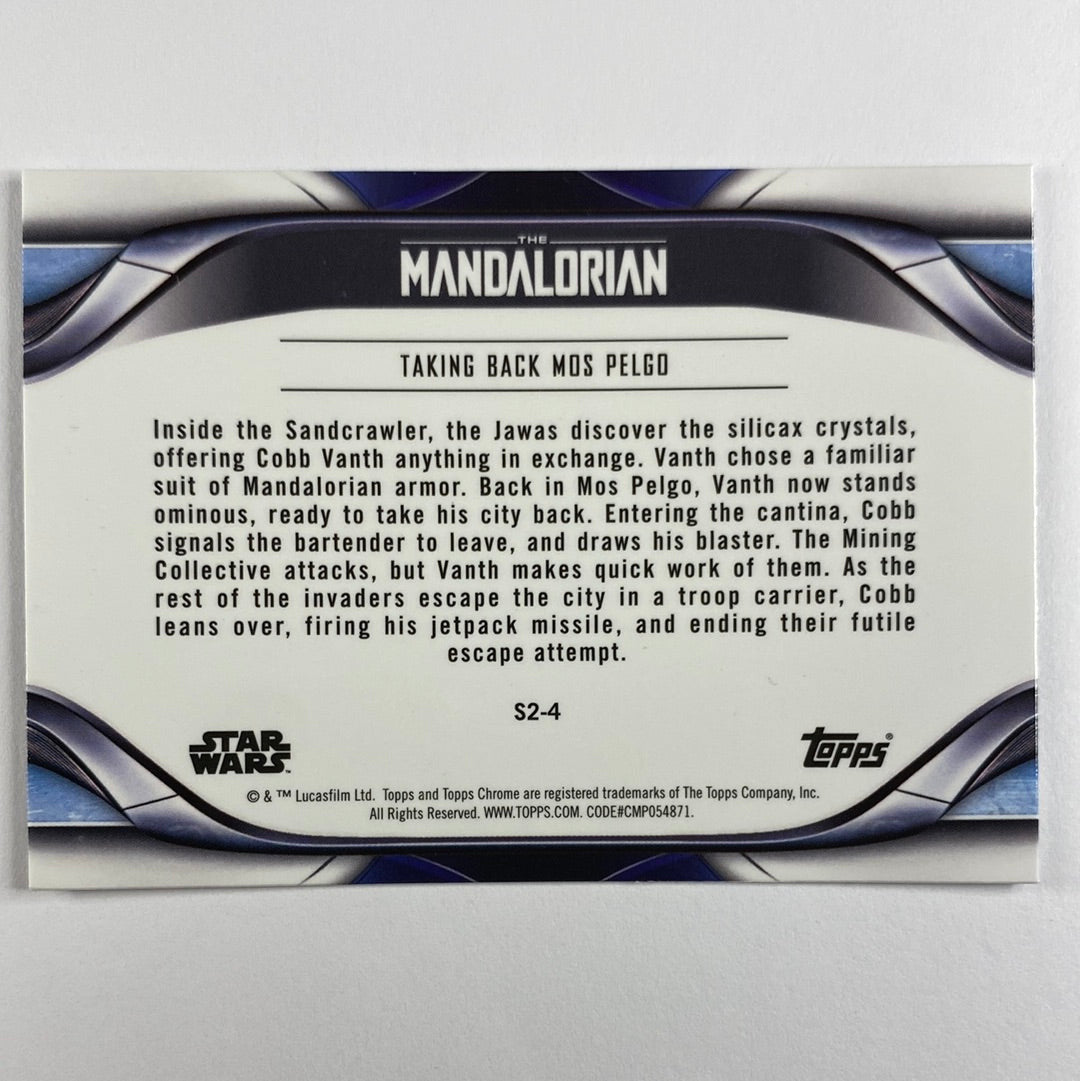 Topps Chrome The Mandalorian Taking Back Mos Plego Refractor