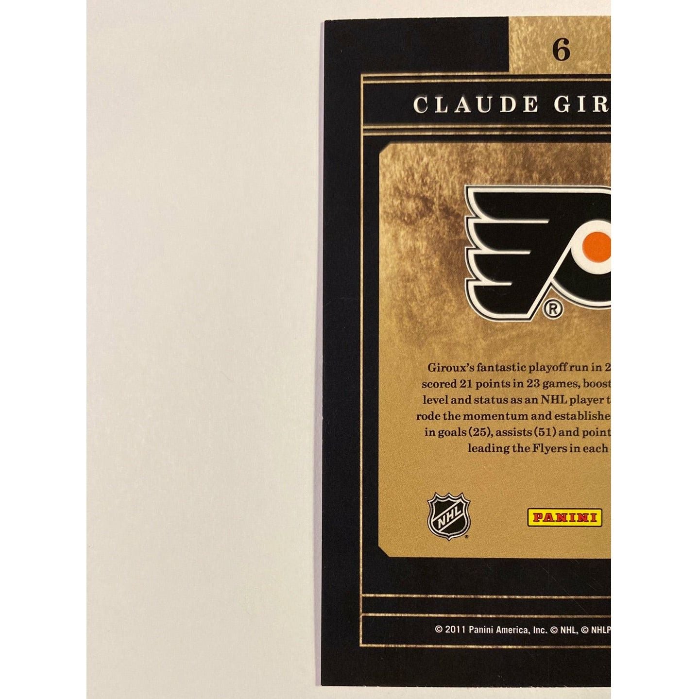2011-12 Panini Certified Claude Giroux Certified Gold Team | Local Legends Cards & Collectibles