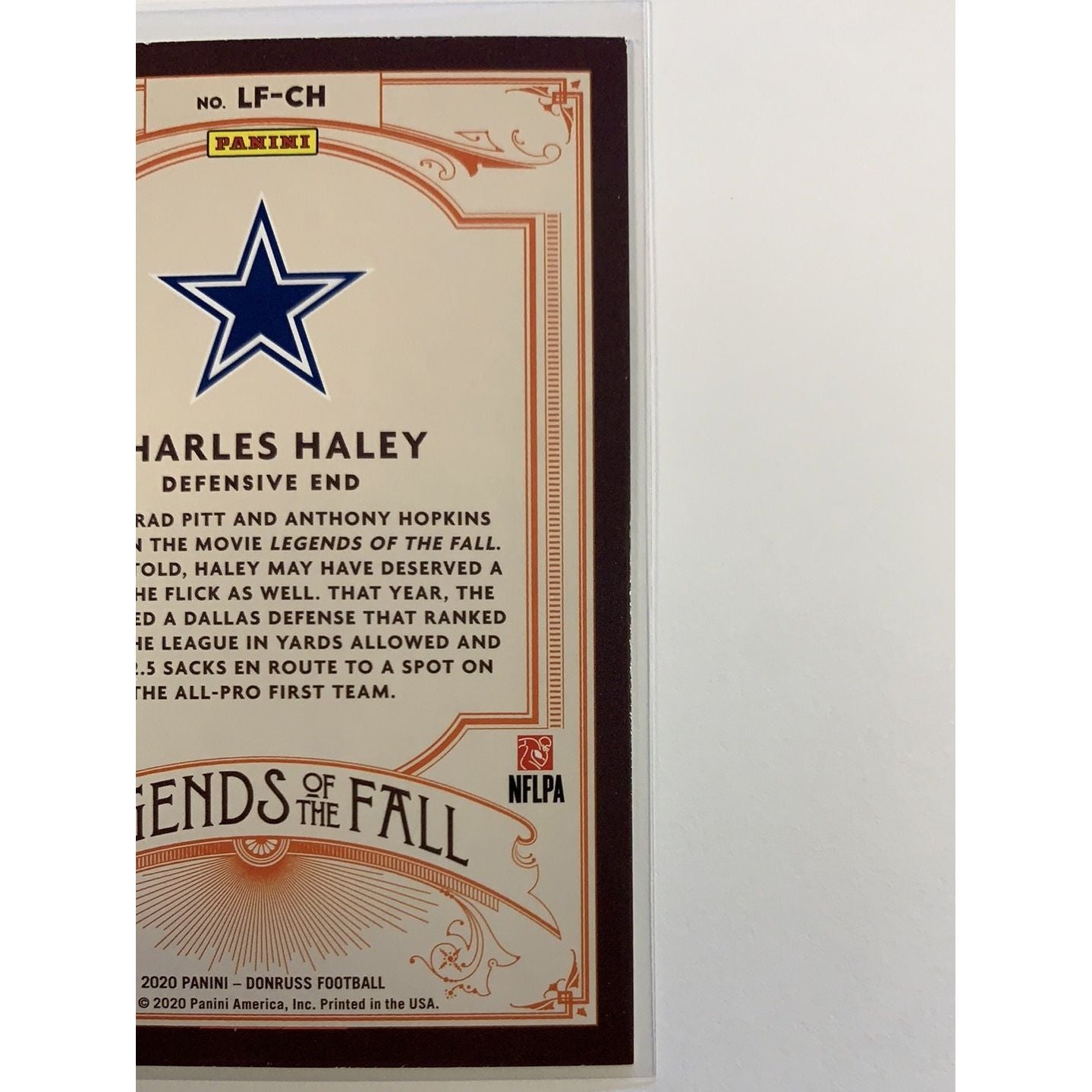 2020 Donruss Charles Haley Legends of the Fall Local Legends Cards & Collectibles