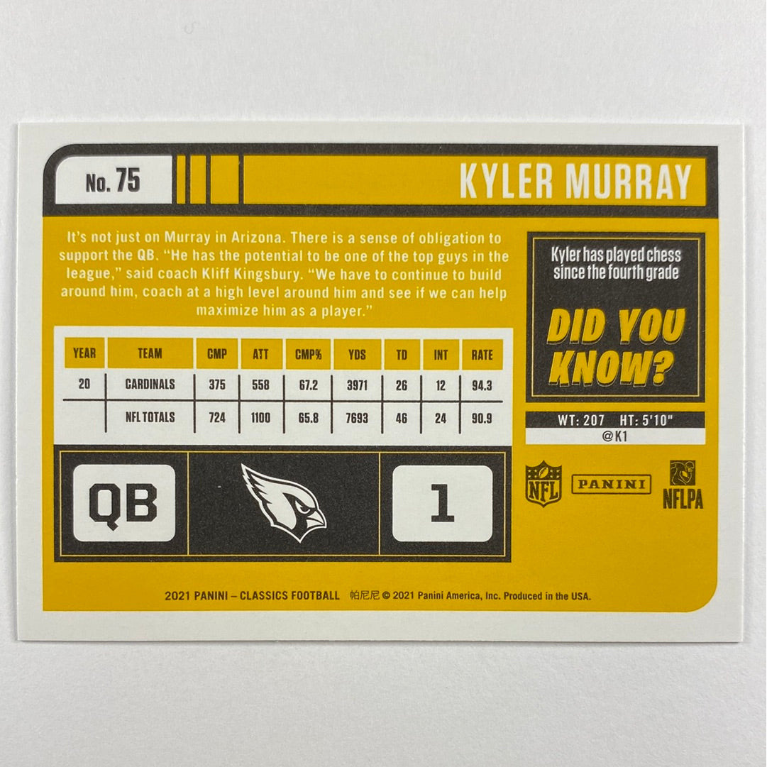 2021 Classics Kyler Murray | Local Legends Cards & Collectibles