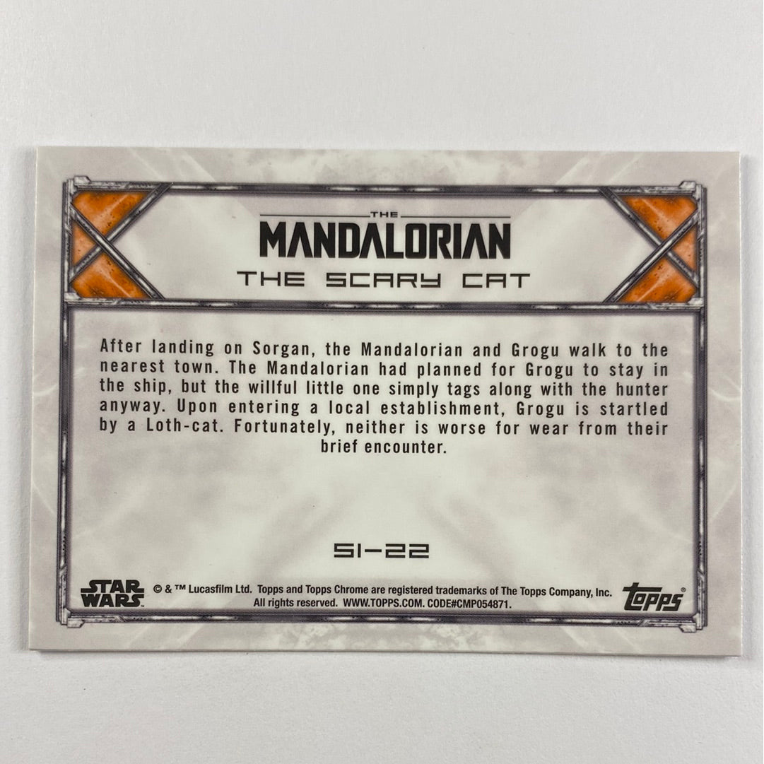 Topps Chrome The Mandalorian The Scary Cat Refractor | Local Legends Cards & Collectibles