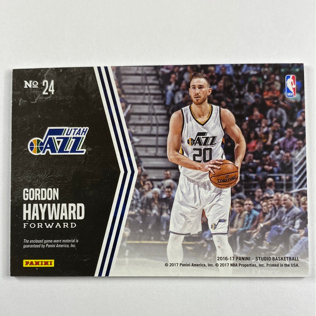 2016-17 Studio Gordon Hayward Influencers Patch | Local Legends Cards & Collectibles