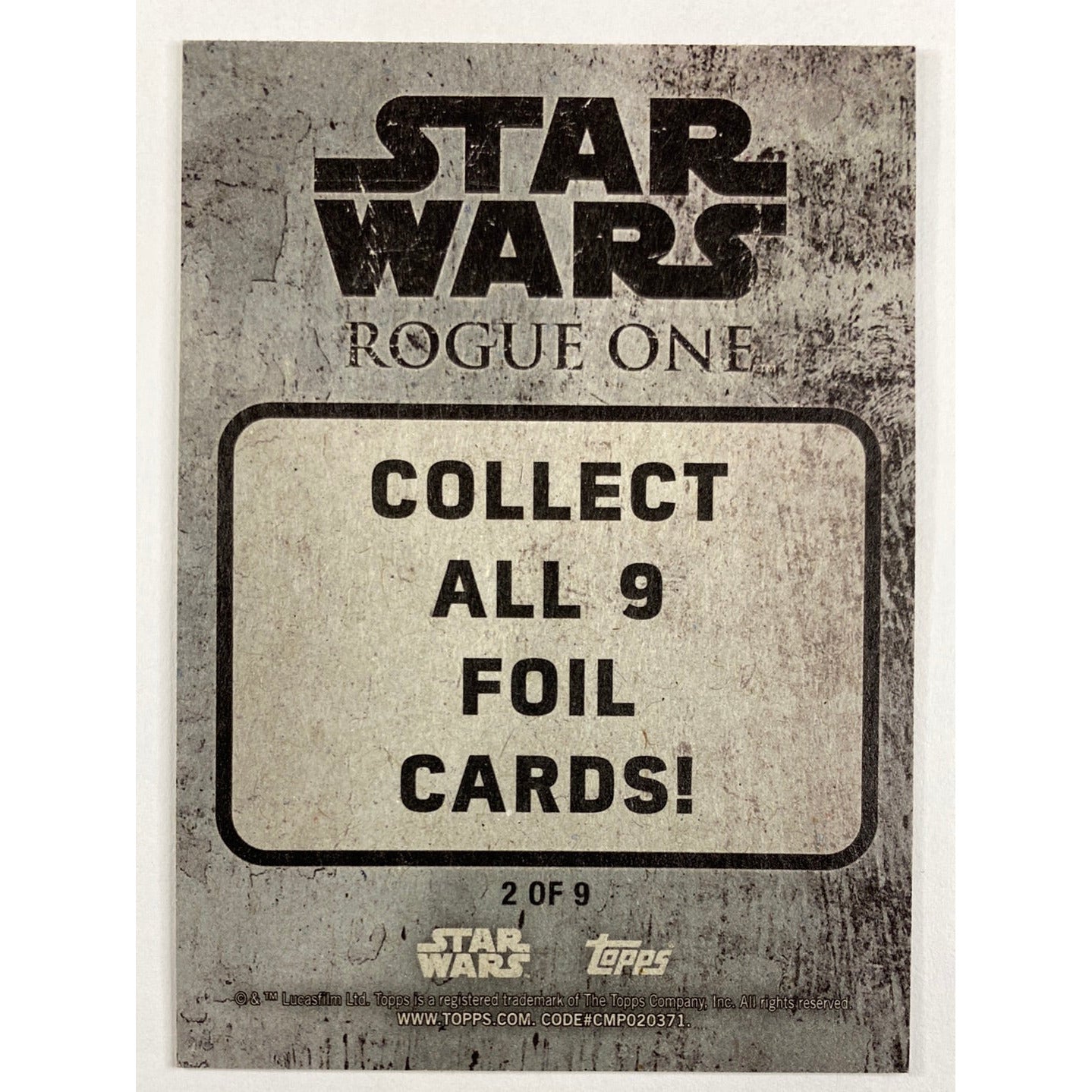 Topps Rogue One K-2S0 Foil 2/9 | Local Legends Cards & Collectibles