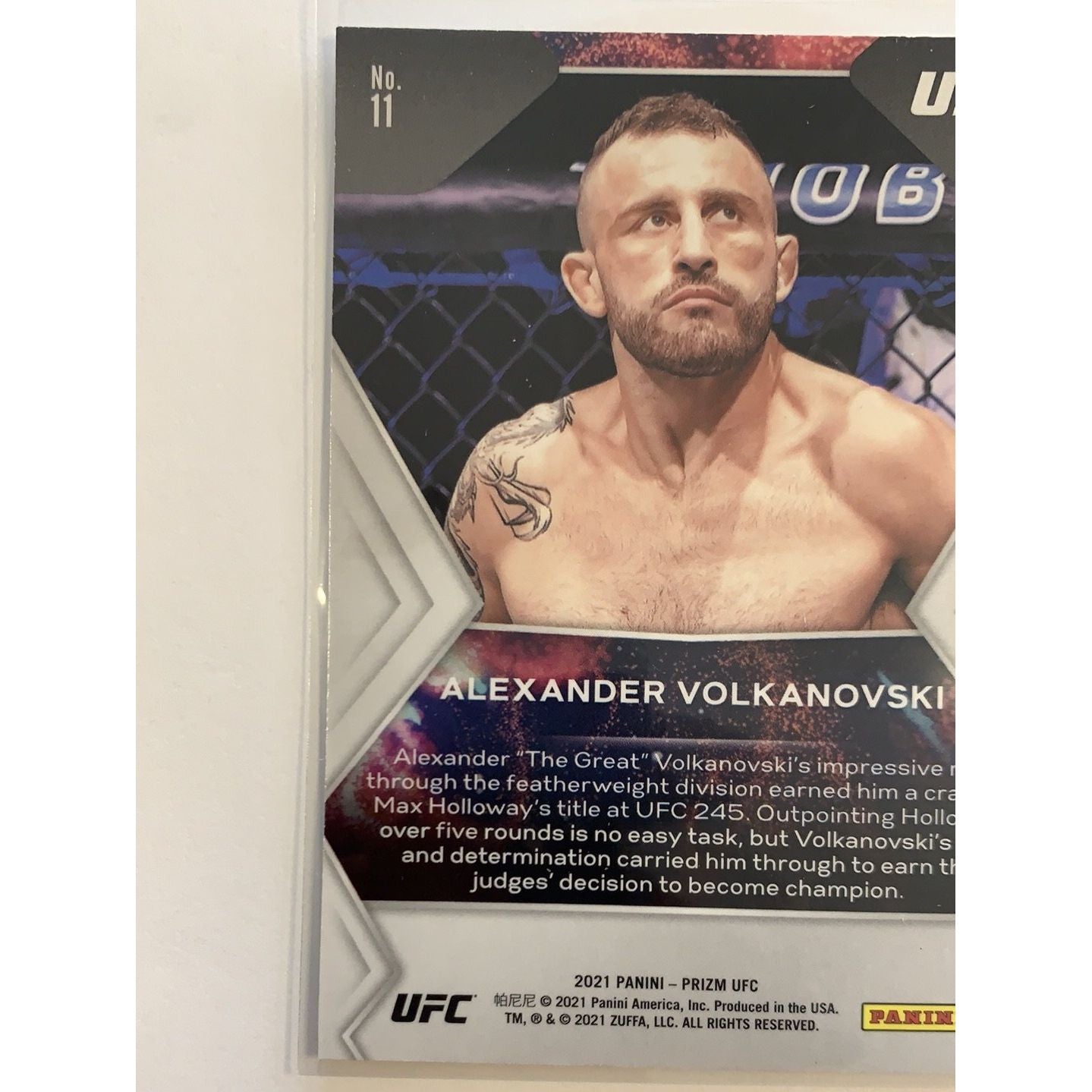 2021 Panini Prizm UFC Alexander Volkanovski Fireworks | Local Legends Cards & Collectibles