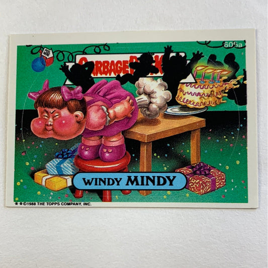 1988 Topps Garbage Pail Kids Windy Mindy Die Cut
