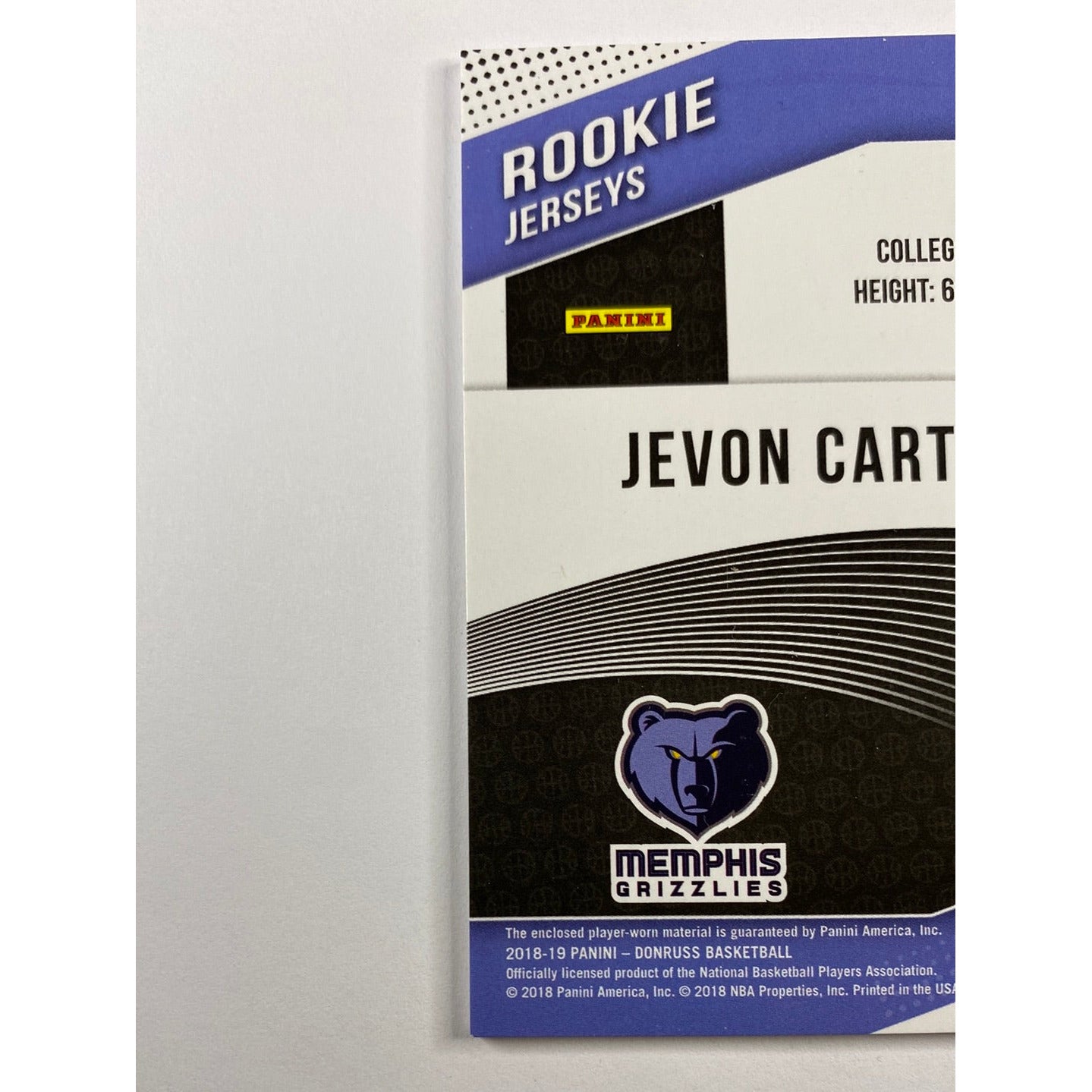 2018-19 Donruss Jevon Carter Rookie Jerseys | Local Legends Cards & Collectibles
