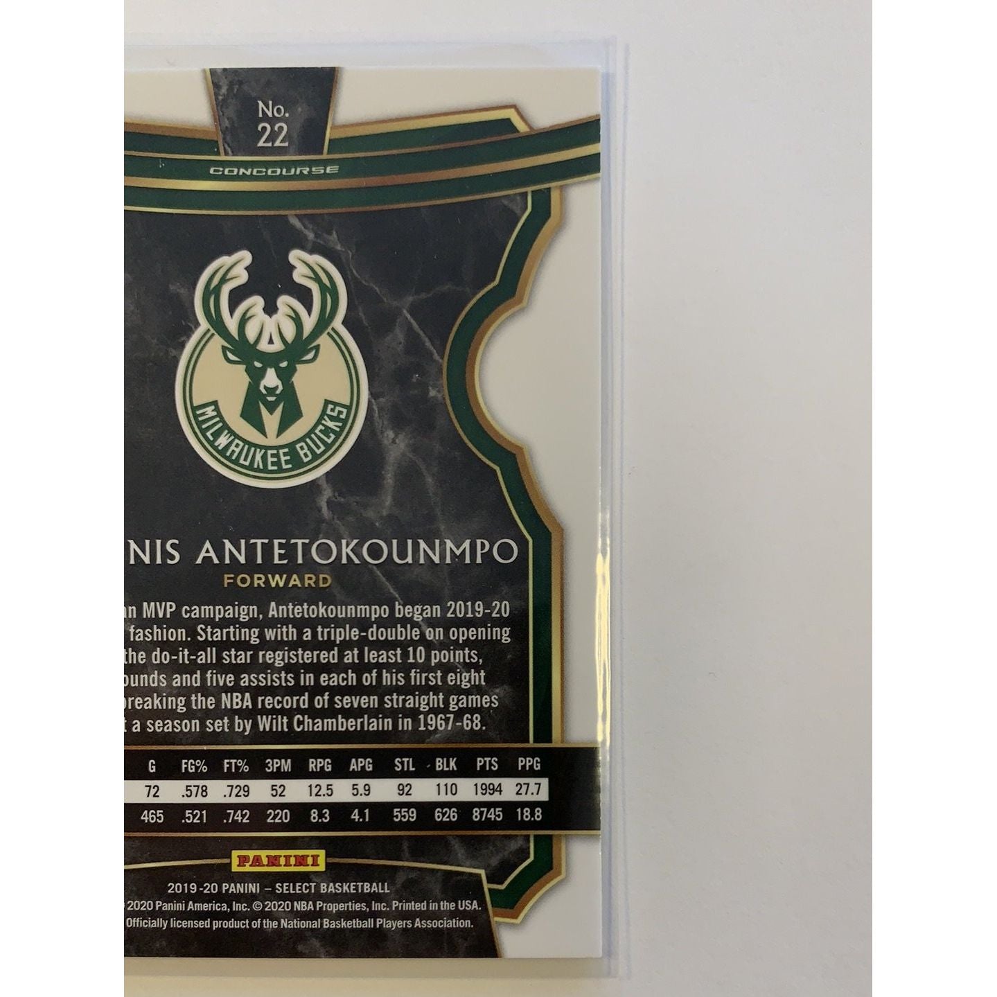 2019-20 Panini Select Giannis Antetokounmpo Base #22 Local Legends Cards & Collectibles
