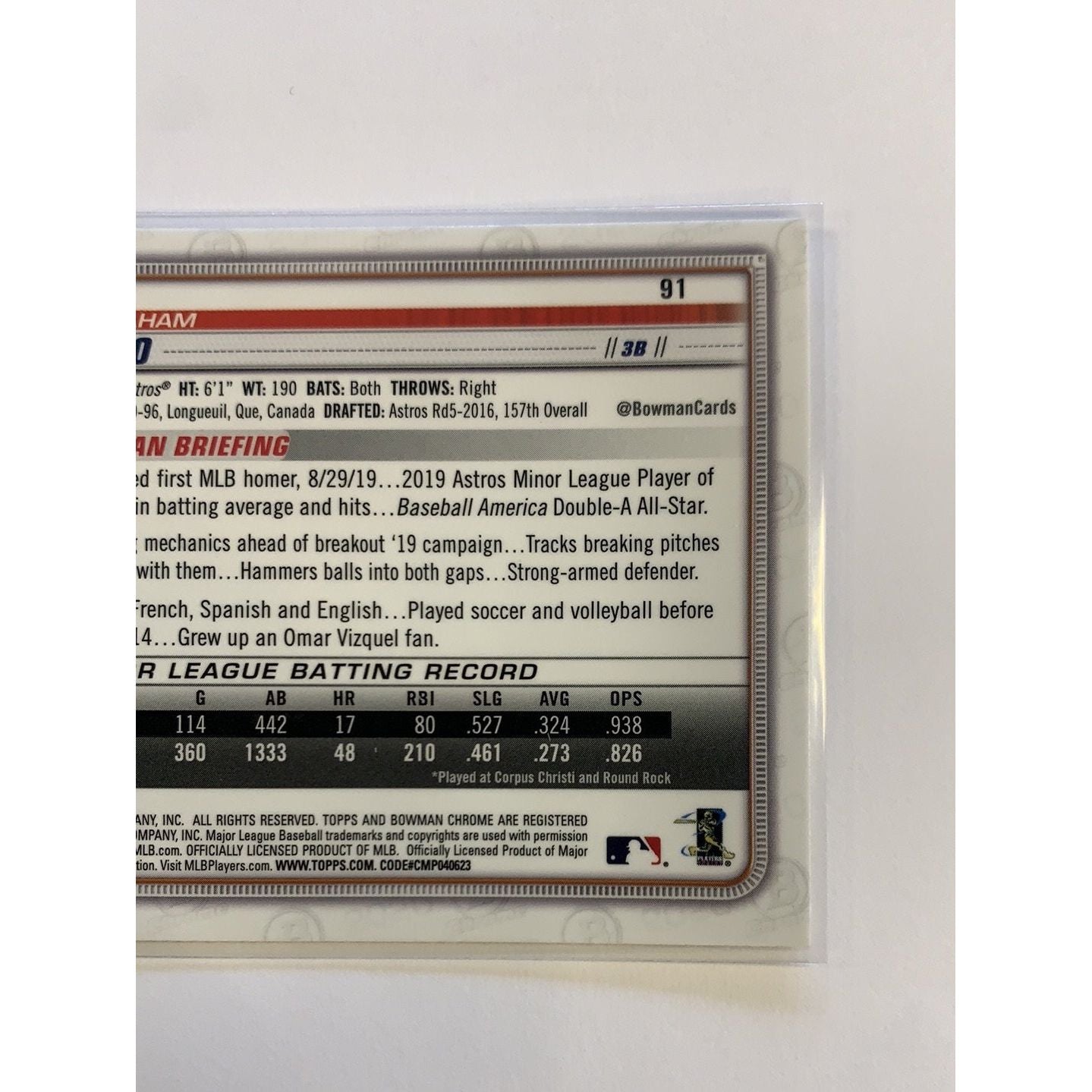 2020 Bowman Chrome Abraham Toro RC Local Legends Cards & Collectibles
