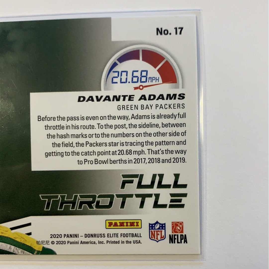 2020 Donruss Elite Davante Adams Full Throttle Pink Parallel Local Legends Cards & Collectibles