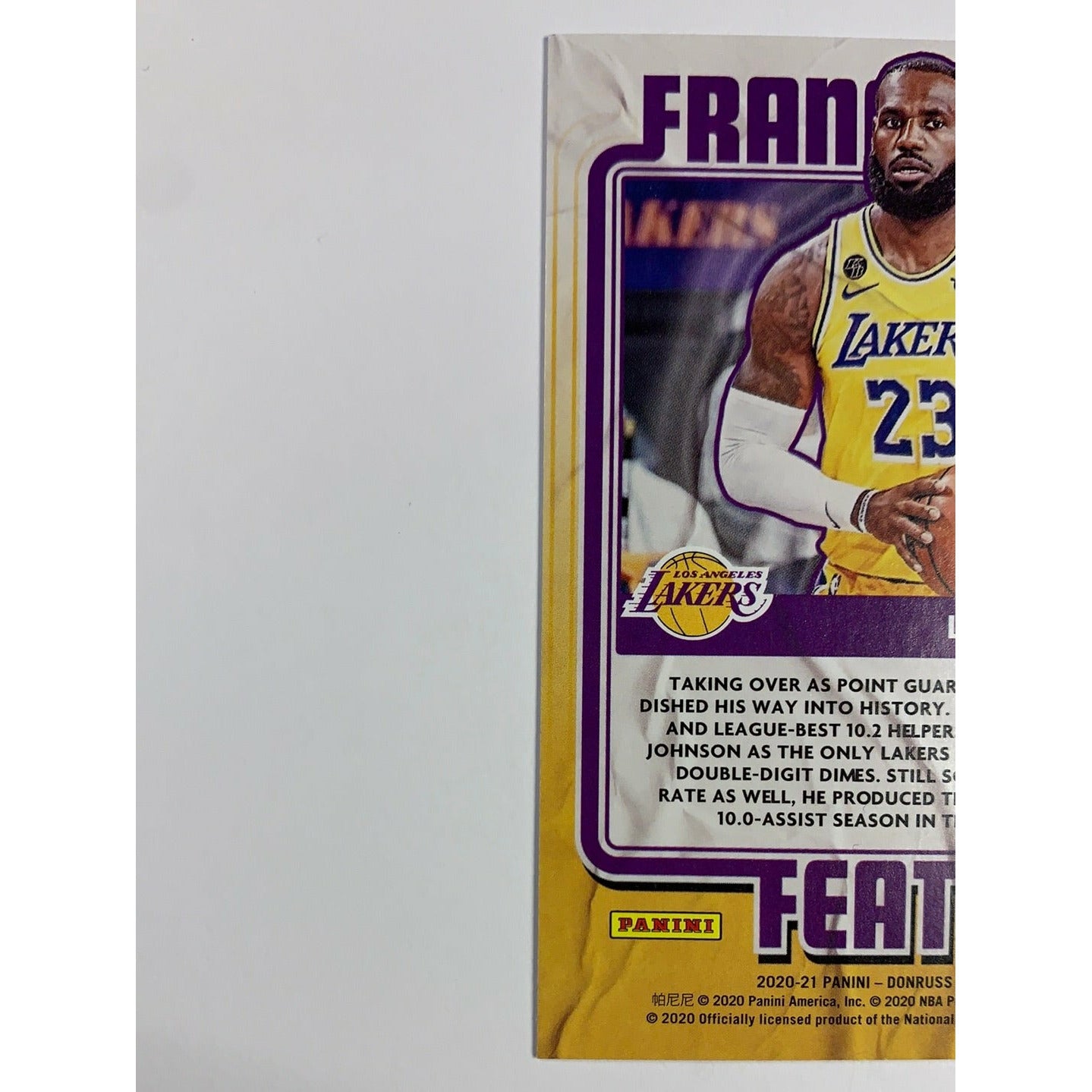 20-21 Donruss Lebron James Franchise Features | Local Legends Cards & Collectibles