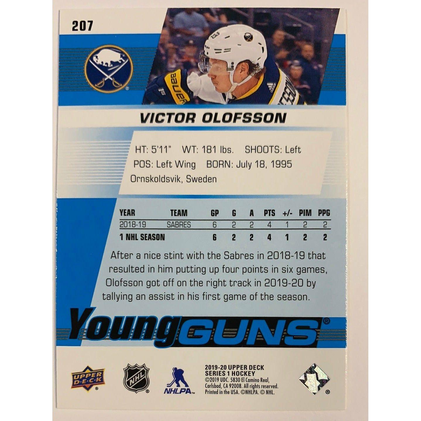 2019-20 Upper Deck Series 1 Victor Olofsson Young Guns | Local Legends Cards & Collectibles