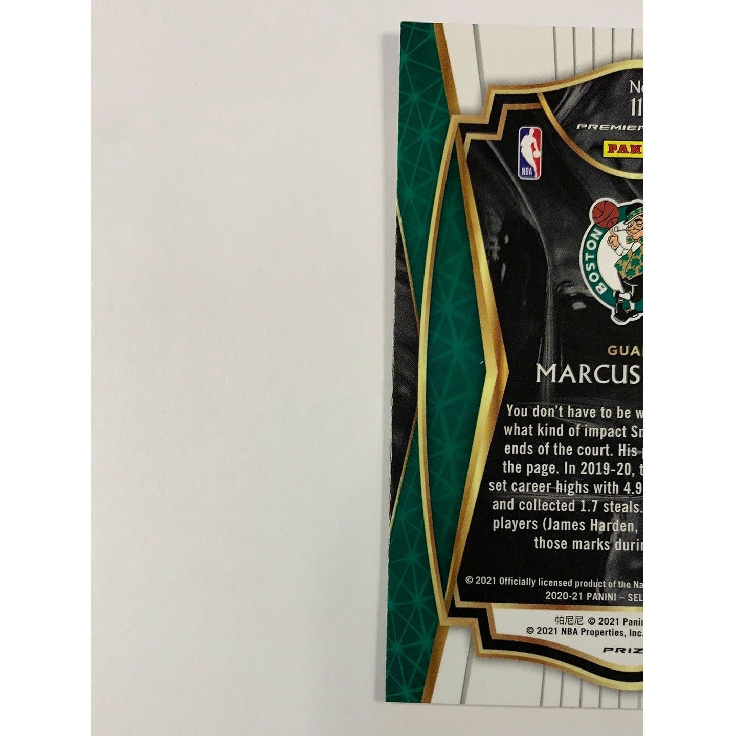 2021 Select Marcus Smart Premier Level Red White & Blue Prizm | Local Legends Cards & Collectibles