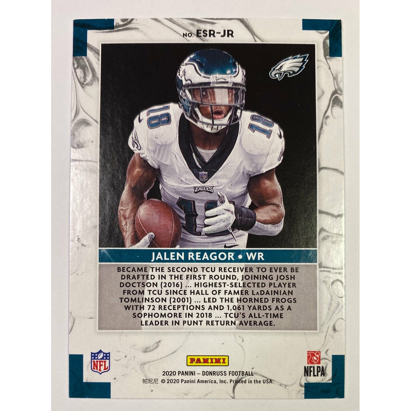 2020 Donruss Elite Series Jalen Reagor RC