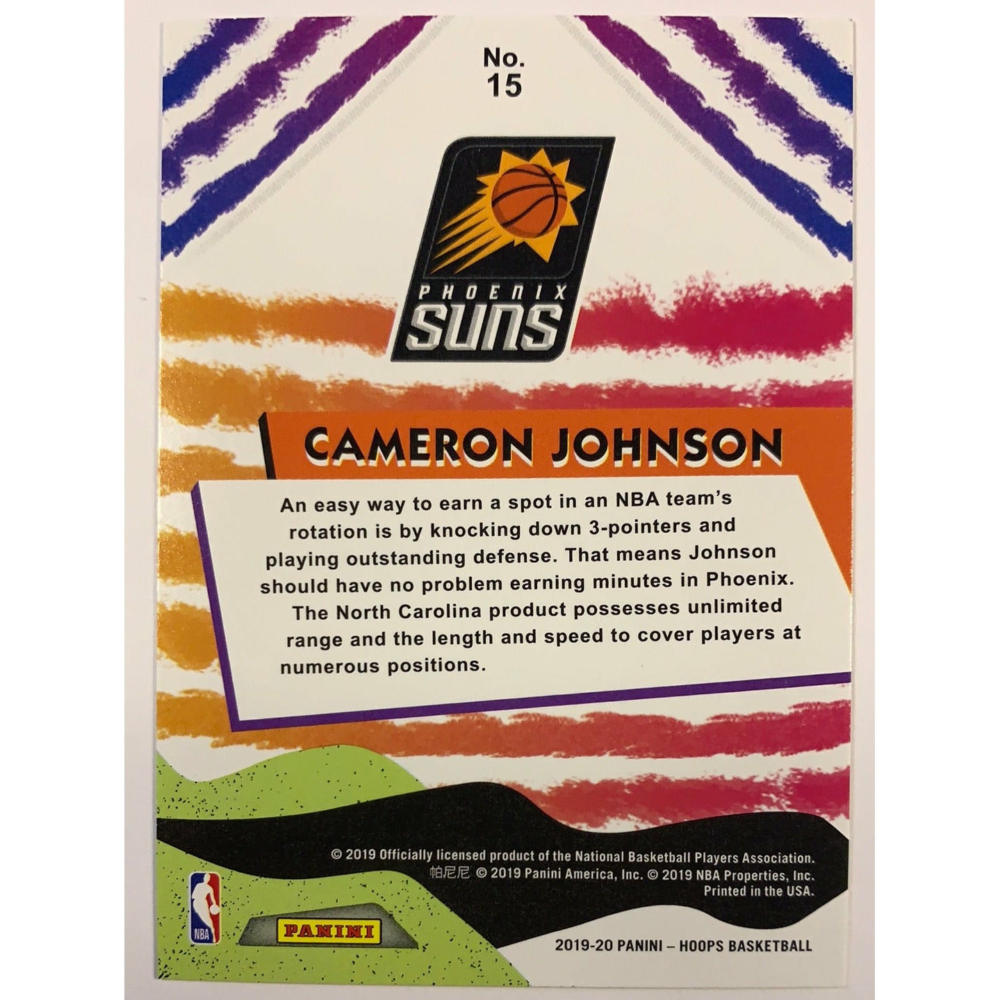 2019-20 Hoops Cameron Johnson We Got Next Local Legends Cards & Collectibles