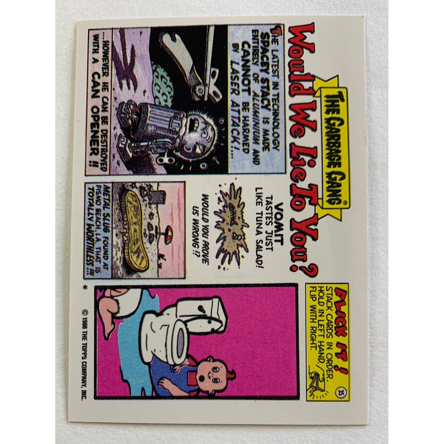 1988 Topps Garbage Pail Kids Walt to Wall Die Cut | Local Legends Cards & Collectibles