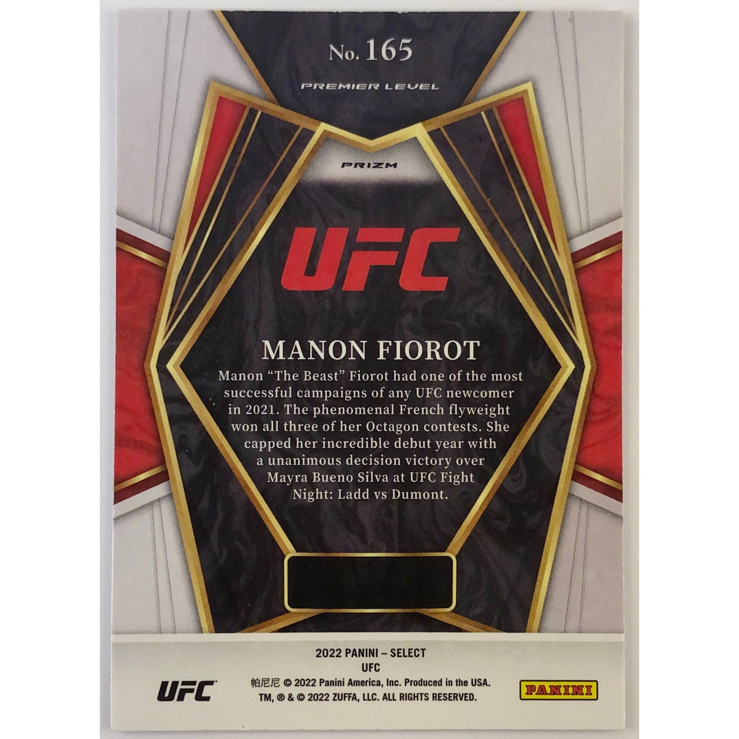 2022 Select Manon Fiorot Silver Holo Prizm RC