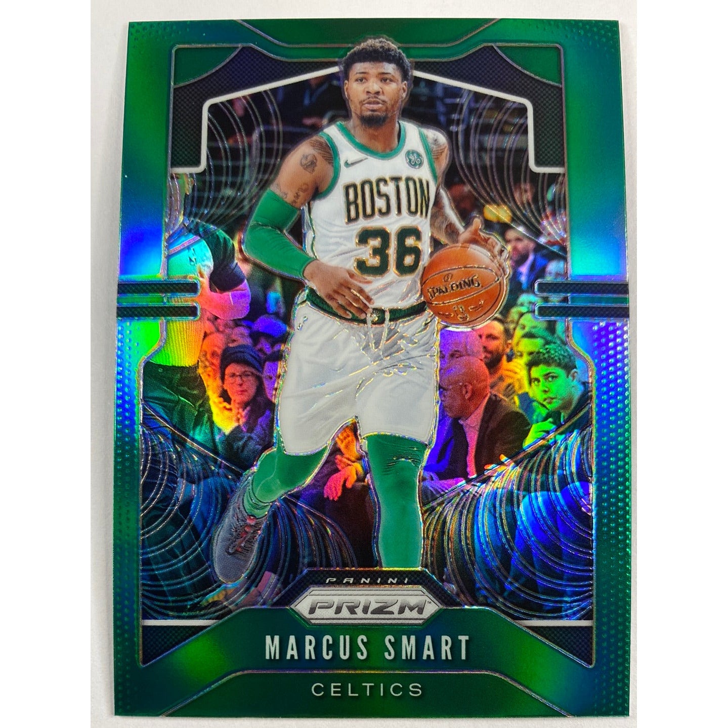 2019-20 Prizm Marcus Smart Green Holo Prizm