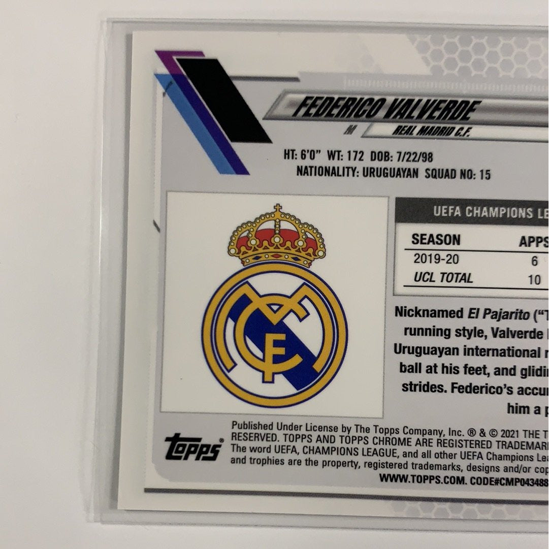 2021 Topps UEFA Chrome Federico Valverde Base #67 Local Legends Cards & Collectibles