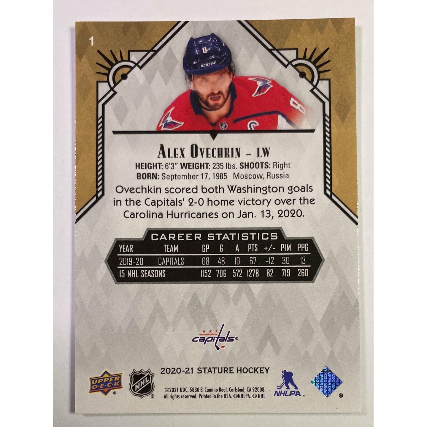 2020-21 Stature Alex Ovechkin