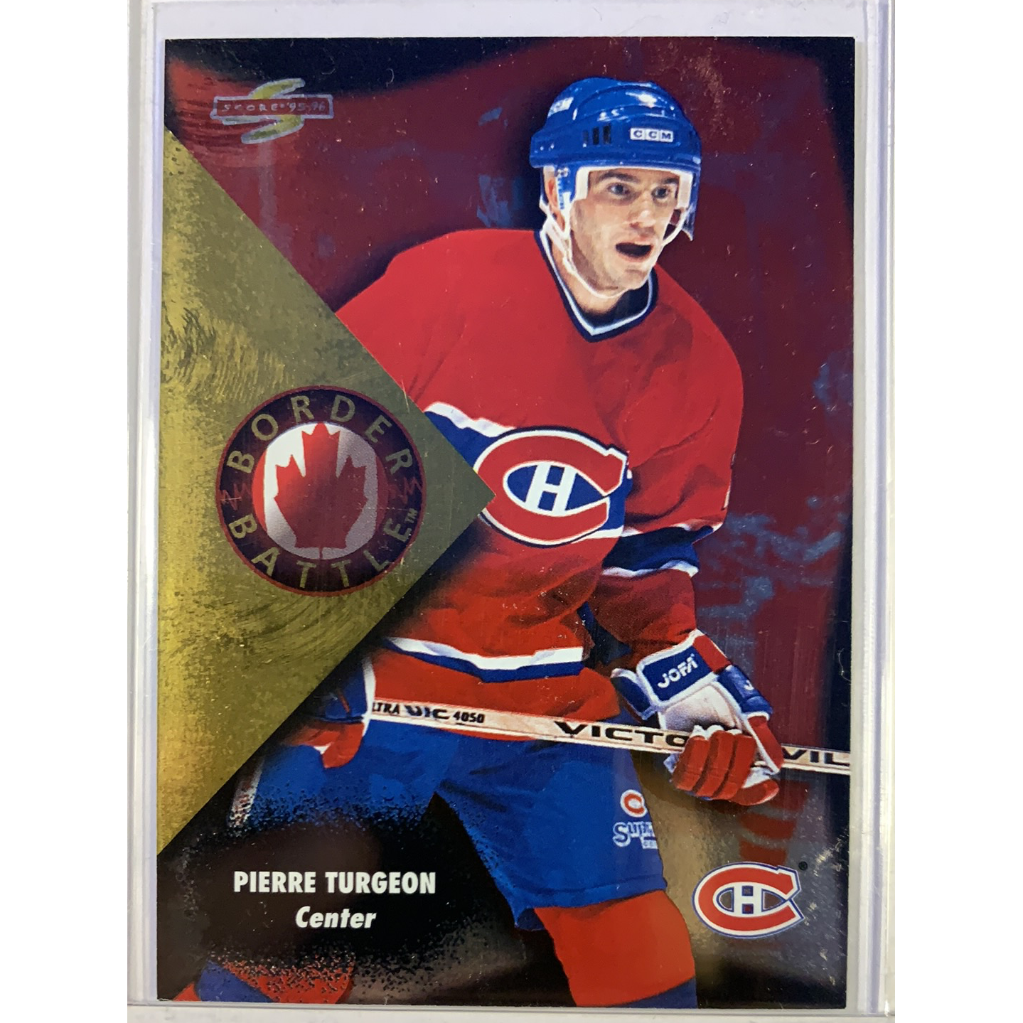1995-96 Score Pierre Turgeon Border Battles | Local Legends Cards & Collectibles