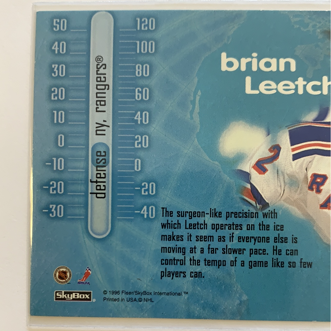 1996 Fleer Skybox Brian Leetch NHL on Fox | Local Legends Cards & Collectibles