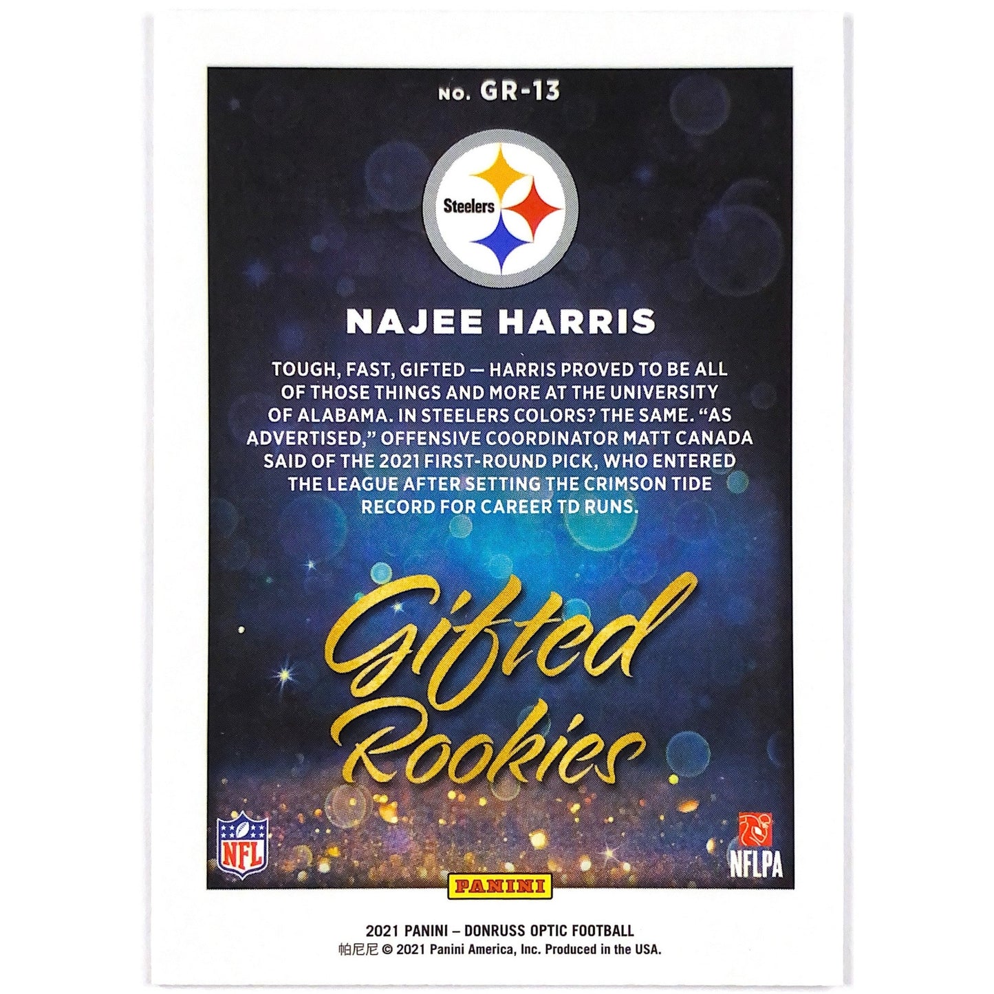 2021 Donruss Optic Najee Harris Gifted Rookies | Local Legends Cards & Collectibles