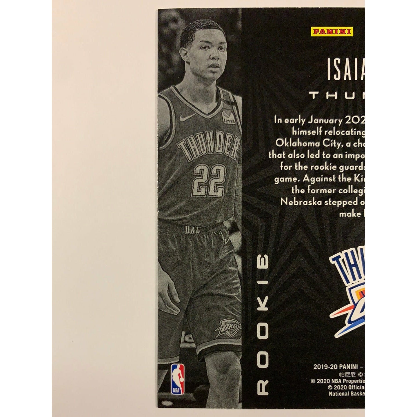 2019-20 Illusions Isaiah Roby RC | Local Legends Cards & Collectibles