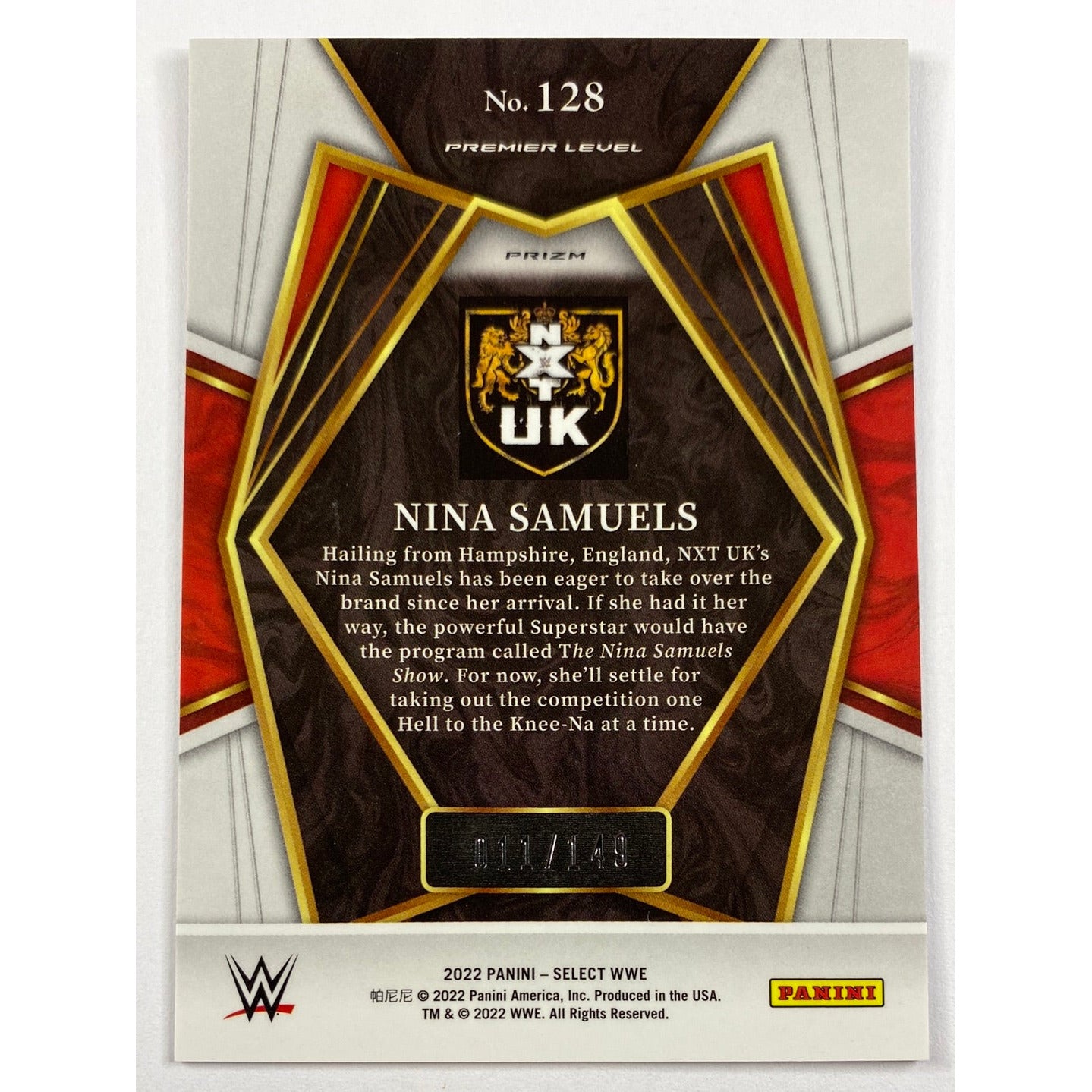 2022 Select Nina Samuels Ruby Holo Prizm 11/149 | Local Legends Cards & Collectibles