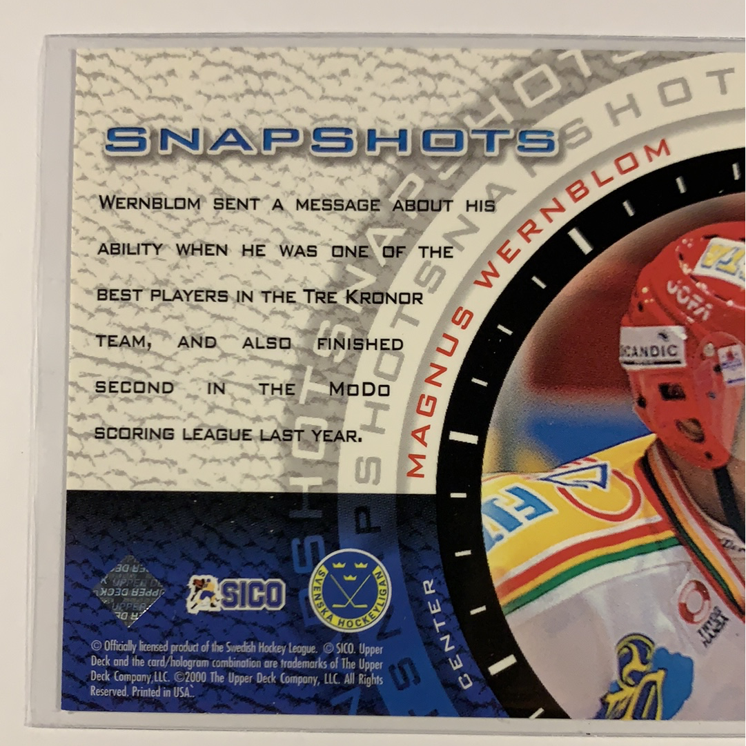  2000-01 Swedish Upper Deck Magnus Wernblom Snapshots  Local Legends Cards & Collectibles