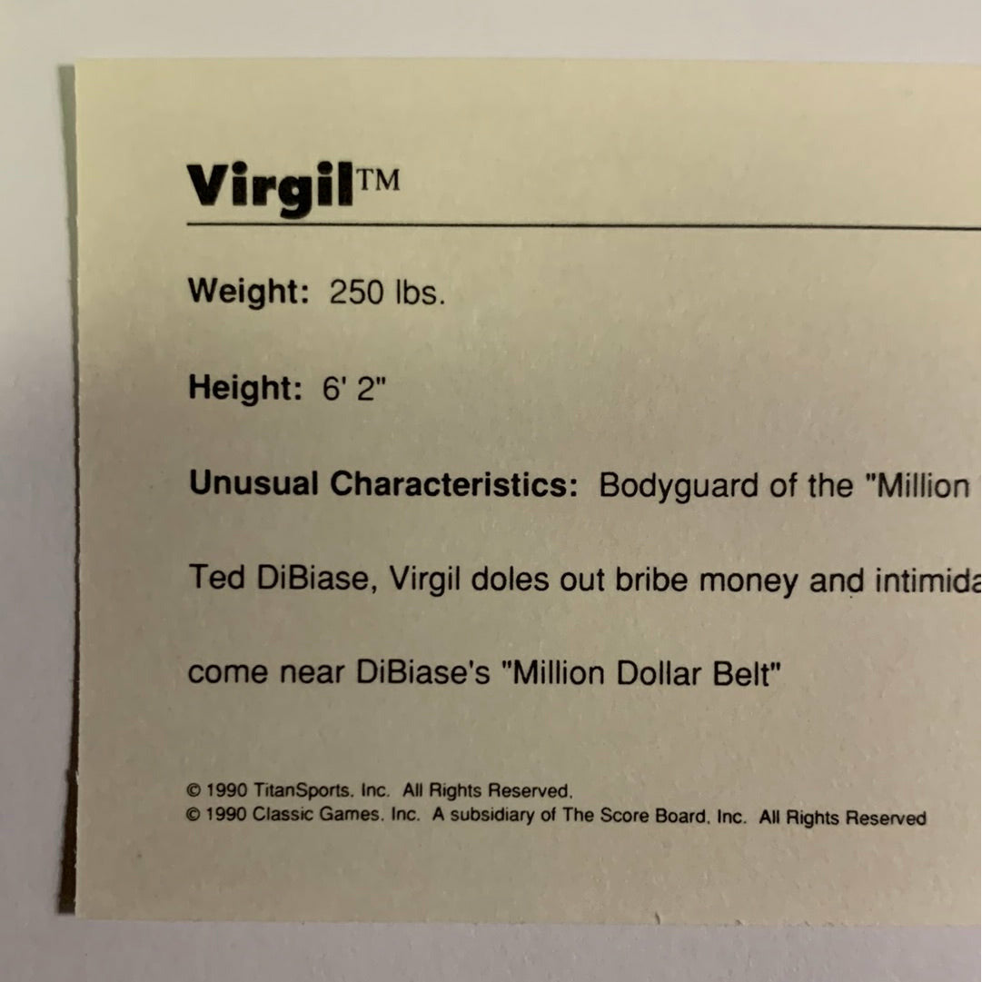 1990 Titan Sports Virgil | Local Legends Cards & Collectibles
