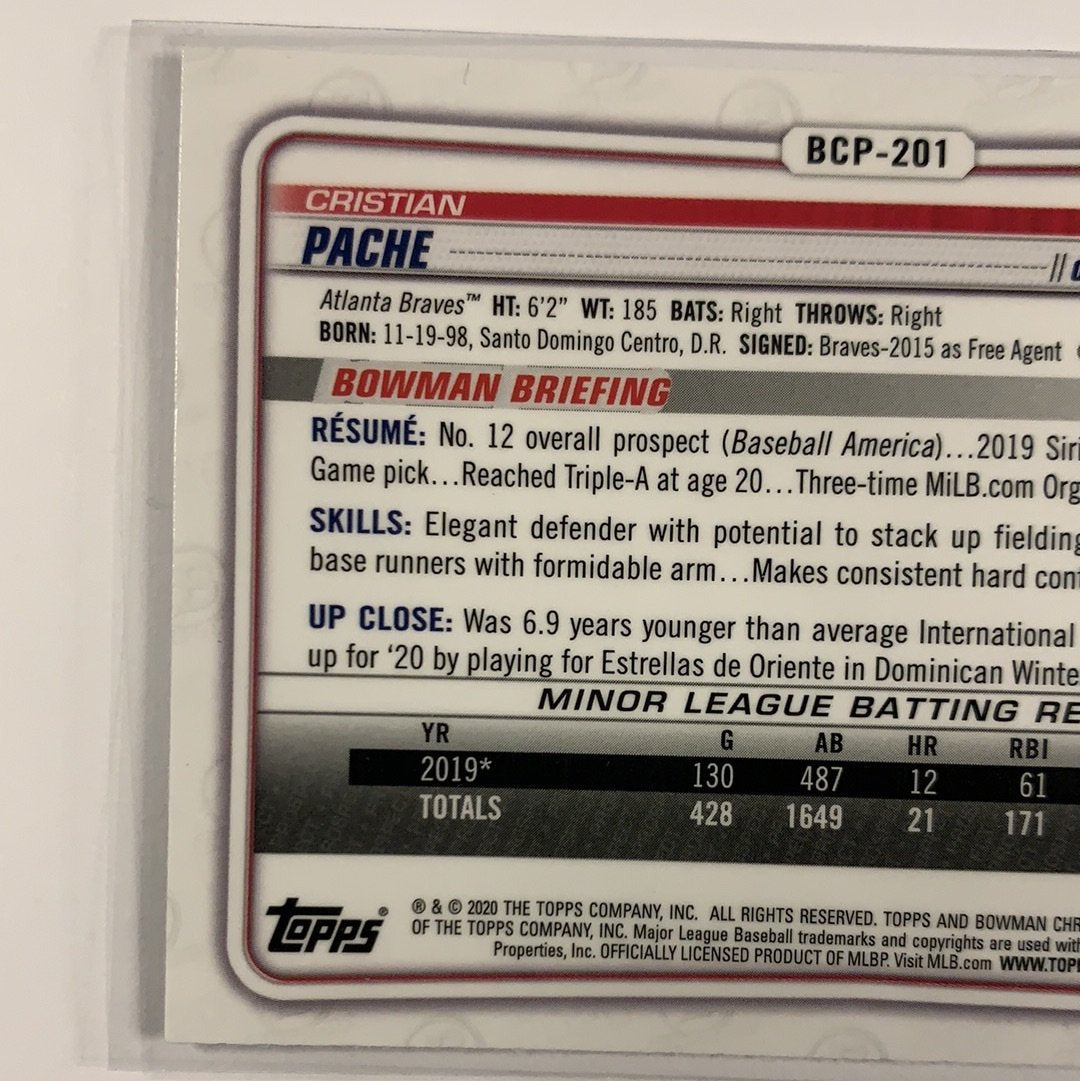 2020 Bowman Chrome Cristian Pache Mega Box Mojo Refractor | Local Legends Cards & Collectibles