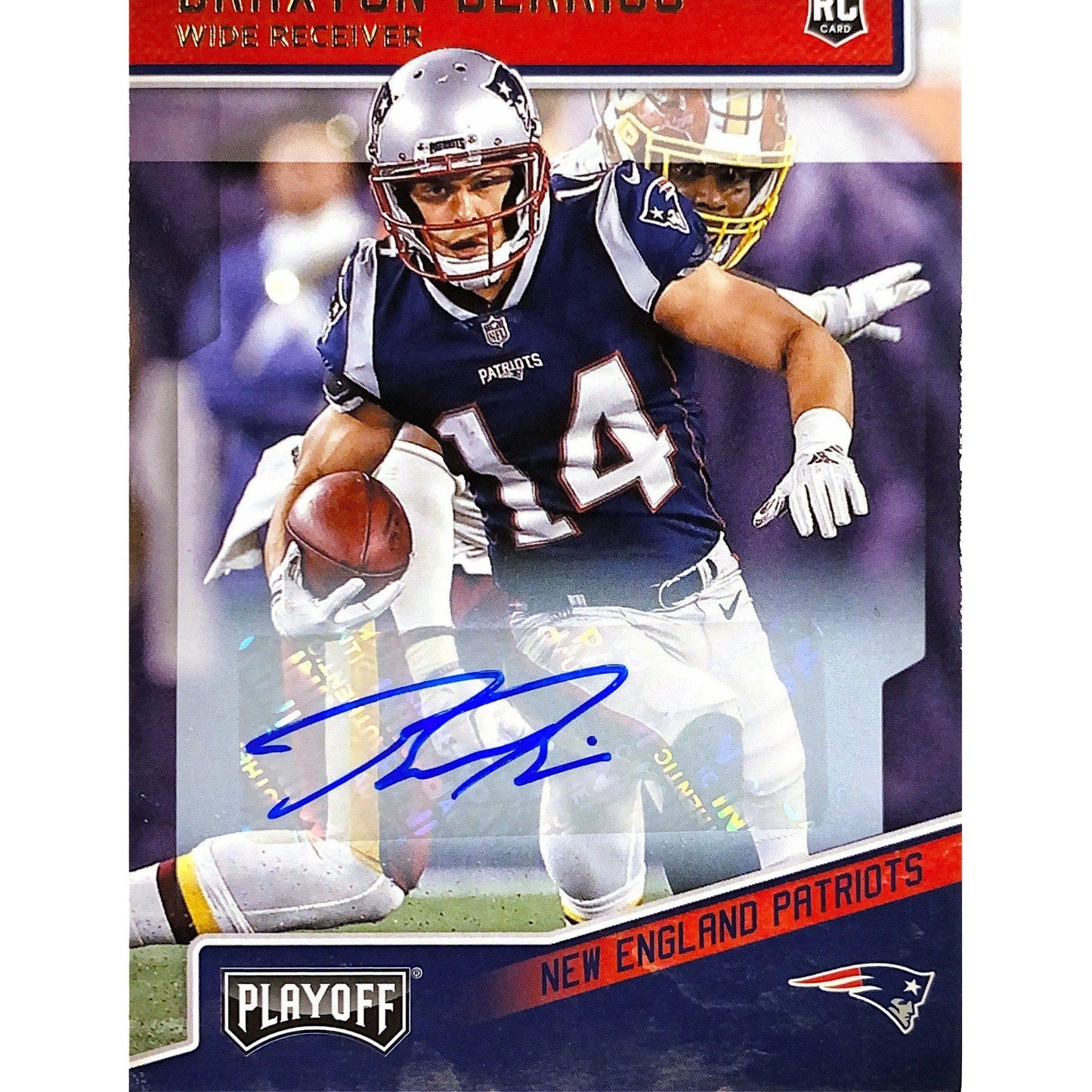 2018 Playoff Braxton Berrios Rookie Auto