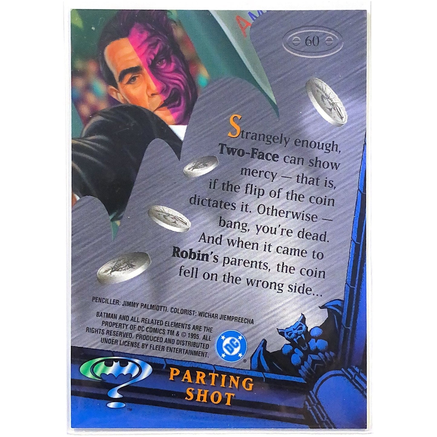 1995 Fleer Batman Metal Forever Chrome Parting Shot #60 Local Legends Cards & Collectibles