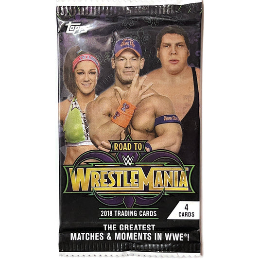 2018 Topps Road to Wrestlemania WWE Wrestling Retail Pack