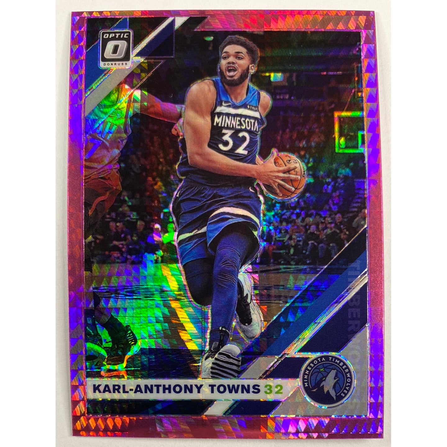 2019-20 Donruss Optic Karl-Anthony Towns Hyper Pink Prizm